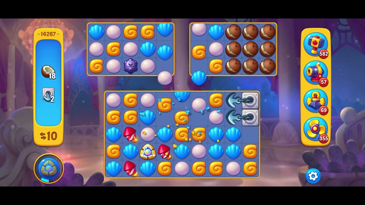 Fishdom level 14267 no boosters フィッシュダム ノーマル - YouTube