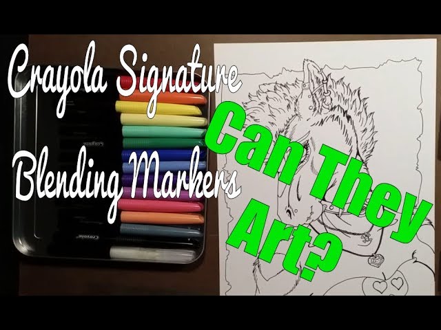 Let's Draw Something With Crayola Signature Blending Markers 