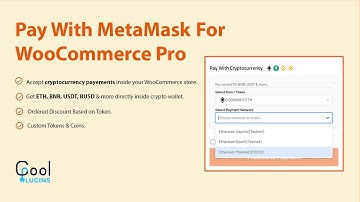 Pay With MetaMask For Woo Commerce Pro