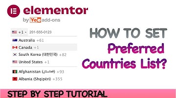 Phone Number with Country Code for Elementor