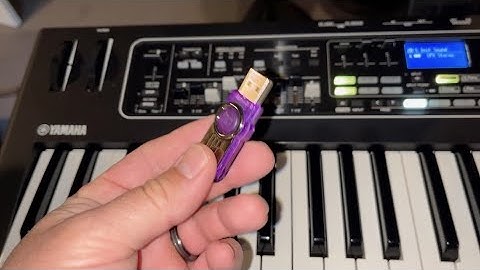 YAMAHA CK61- TUTORIAL - BackTrack With USB KEY
