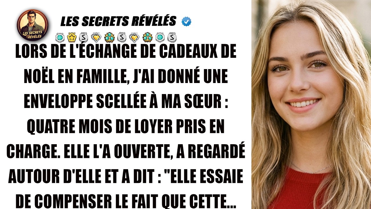 « Elle est juste en train de compenser le fait qu’elle ne sert à rien dans cette famille. » C’est ce que ma sœur a lancé devant tout le monde, le soir de Noël, après avoir jeté le document qui...