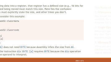 Understanding When to Specify Operand Size in Assembly Programming