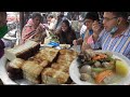 Office Time Street Lunch - Tasty Toast with Chicken Stew @ 60 rs Plate - Healthy Kolkata Street Food