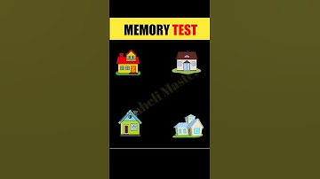 Memory Test #10 Guess The House Puzzle Video #shorts #puzzle