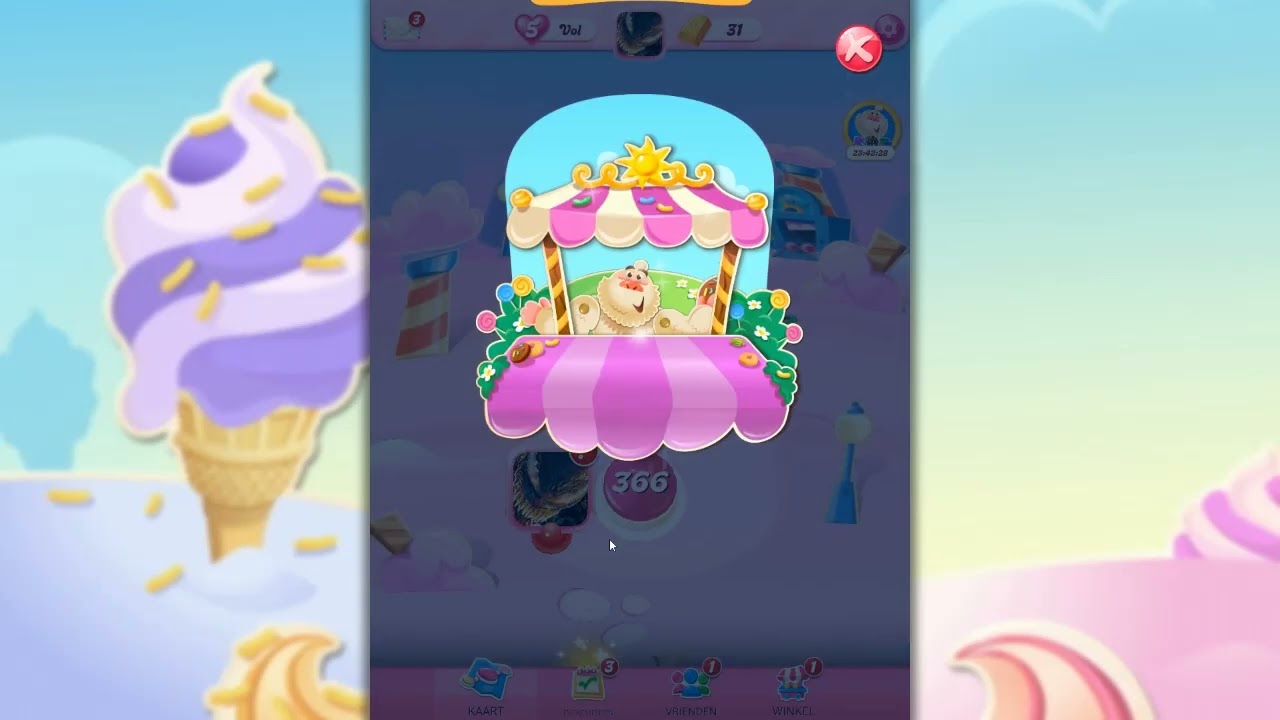 candy crush level 364 - 367