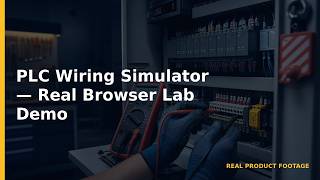 PLC Wiring Simulator — Real Browser Lab Demo