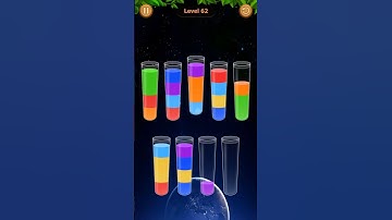 Water Sort Game Level - 62 Without Boosters | Puzzle Games #entertainment #puzzle #games