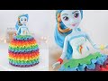 EASY RAINBOW DASH DOLL CAKE - My Little Pony - Equestria Girls - Tan Dulce