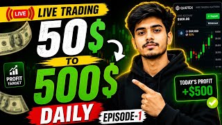 💸 LIVE Binary Trading Hindi | Quotex Daily Earning Challenge 🔥