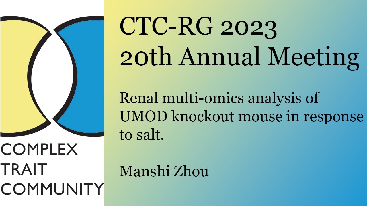 Renal multi-omics analysis of UMOD knockout mouse in response to salt ...
