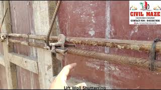 Lift Wall Shuttering | Practical Work | Lift ki Shuttering kaise karai | Shear Wall Shuttering