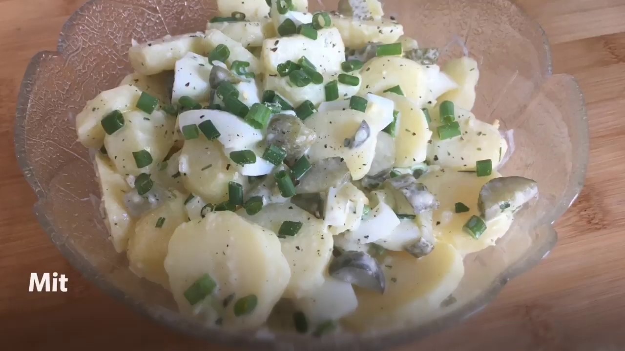 Kartoffelsalat leicht einfach lecker - leichter Salat - YouTube