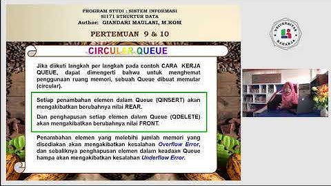 Pertemuan 9 & 10, Matakuliah Struktur Data, Universitas Raharja