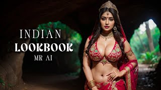 [4K] Ai Art Indian Lookbook Girl Al Art Video - Enchanting Cave