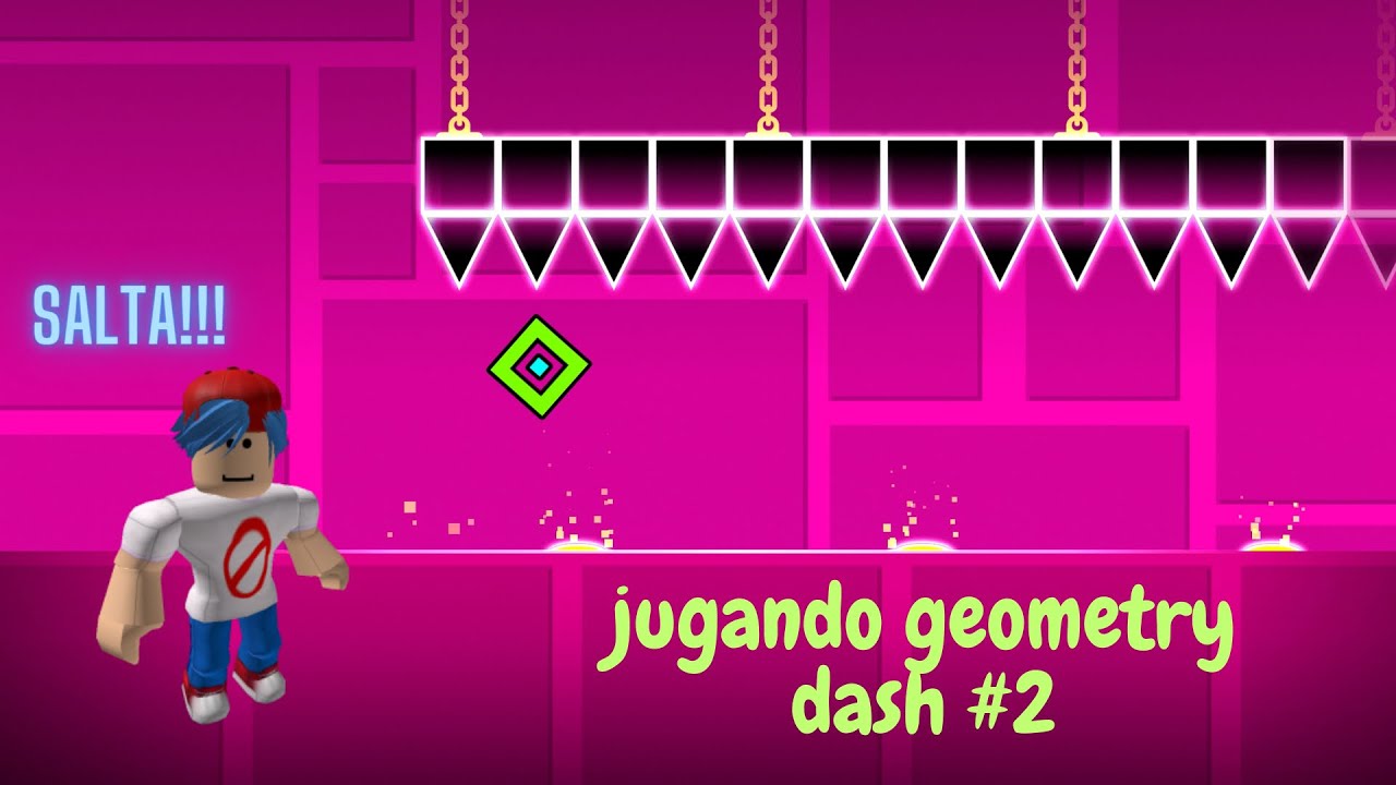 Jugando Geometry dash parte 2 :) - YouTube