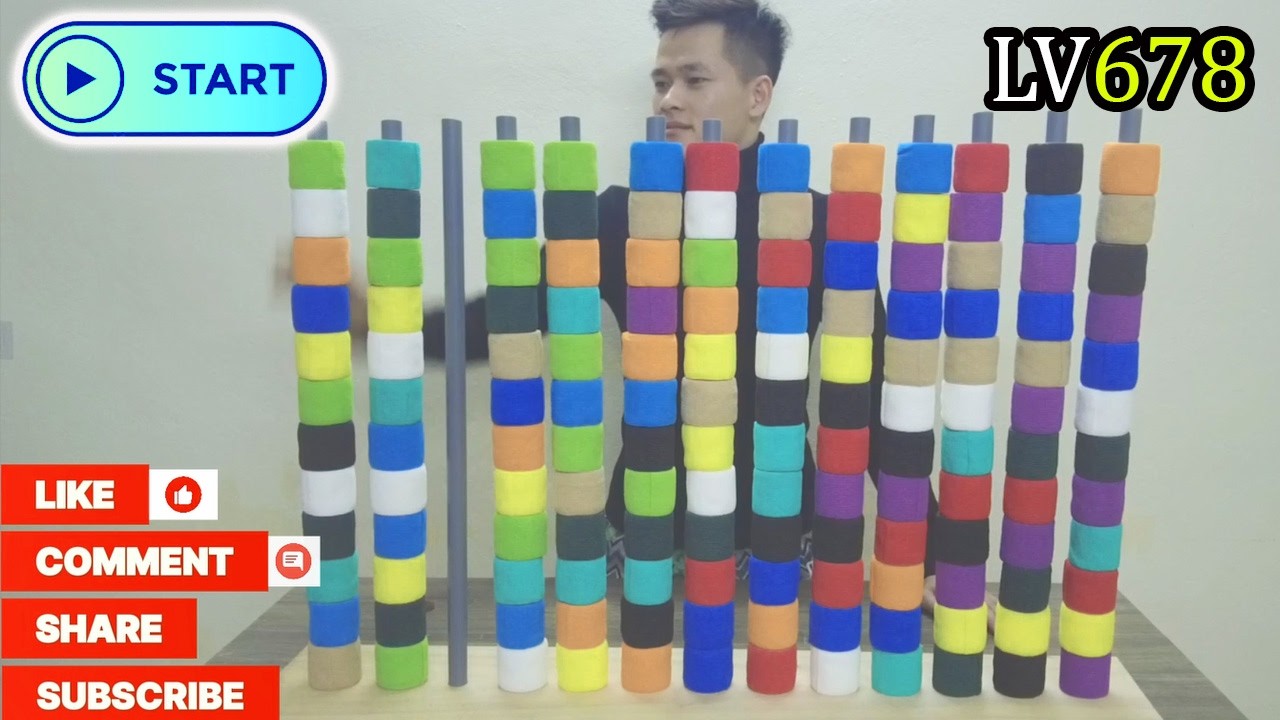 🚣🚣 Color Sorting Challenge || LEVEL 678☀️🍹,Thanks to this method, I can complete the game faster