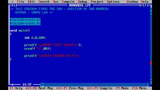 C Program to Find the Sum of Two Numbers || By Gmone Lab