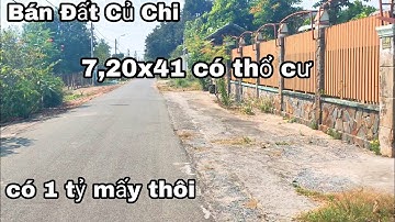 Nhà đất củ chi | giá rẻ | giới thiệu | Lô đất mặt tiền đường nhựa 7,20x41 có thổ cư 100m