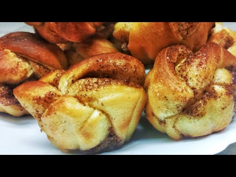 Тесто как ПУХ !!!!! Вкуснейшие булочки ...БУЛОЧКИ С КОРИЦЕЙ \ ЛЕГКО ГОТОВИТЬ