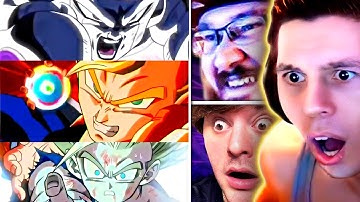 Ironcane, DaTruthDT, & Goresh React to LR Gogeta, SSJ2 Gohan, & Goku + Frieza Animation in Dokkan!