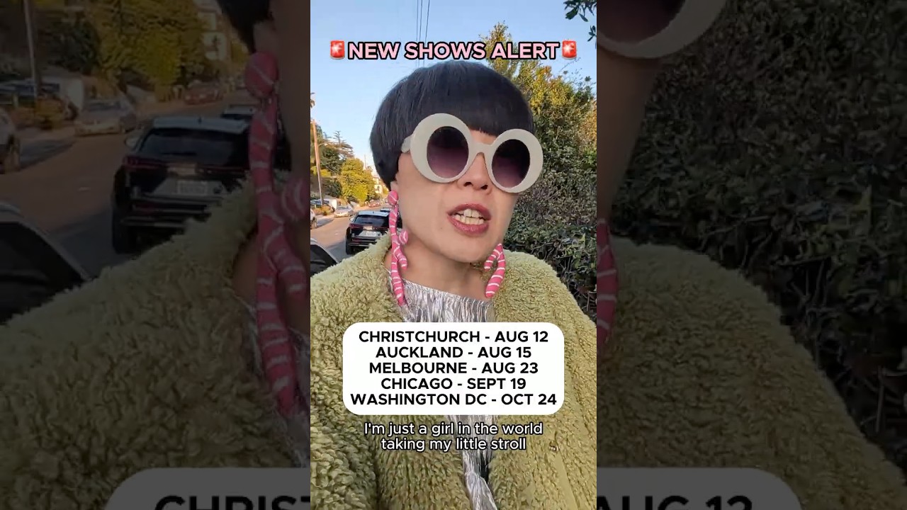 Just a girl in the world on tour 😜 More cities for my Big Bowl Tour on sale now - get your tickets!