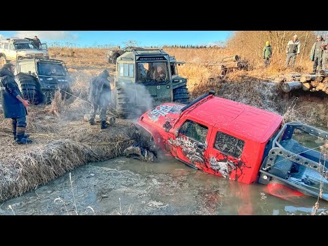 Видео: ЭВАКУАЦИЯ ОФФРОУД МОНСТРА! Jeep на 47