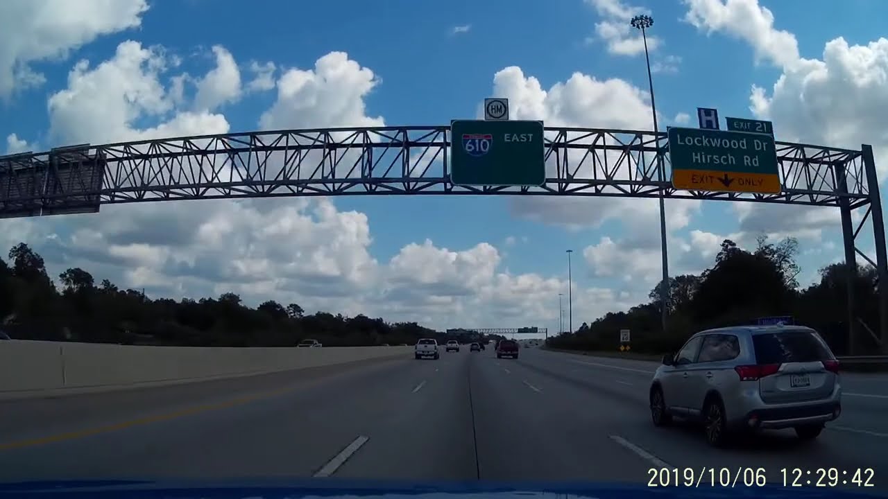 610 North Loop S E Between I-45 N + I-10 E - Houston, TX Dashcam ...