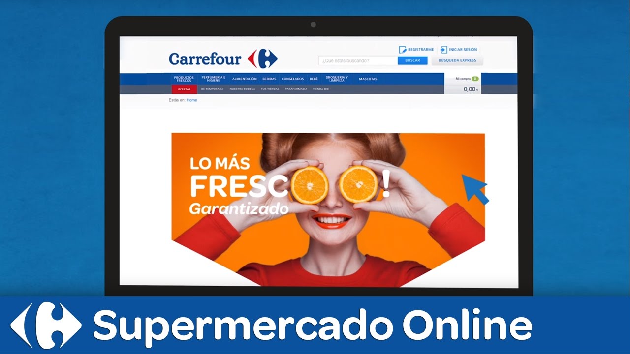 Fotoeléctrico Mentor por no mencionar SUPERMERCADO ONLINE DE CARREFOUR. Tu compra online de alimentación. -  YouTube