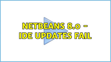 Netbeans 8.0 - IDE Updates Fail (3 Solutions!!)