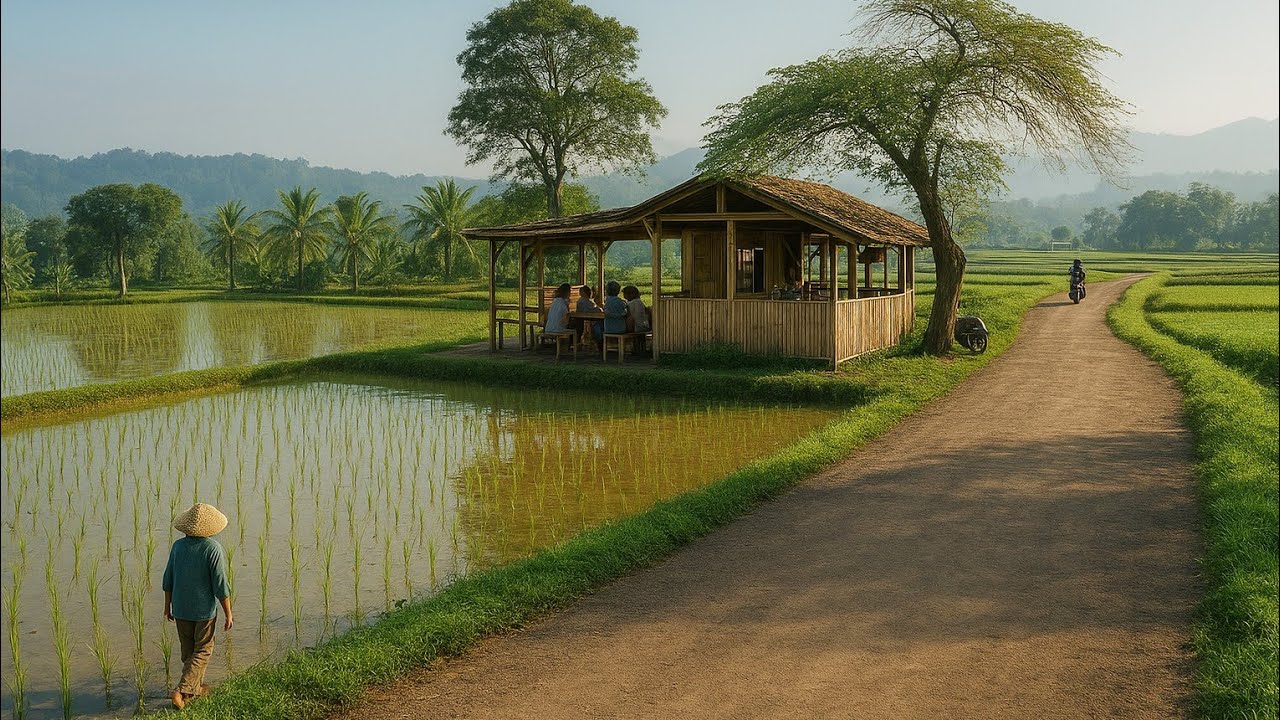 Dijamin Bikin Nikmat‼️Warung Surabi Unik Ditengah Sawah Alam Indah Sumedang