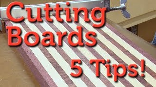 Making a wooden cutting board? Before you get caught up in cutting board designs, let Andrew show you 5 things you didn