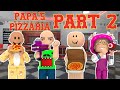 BOBBY, MASHA, JJ AND PABLO PLAY ESCAPE PAPA PIZZA’S PIZZERIA PART 2 | Roblox Funny Moments
