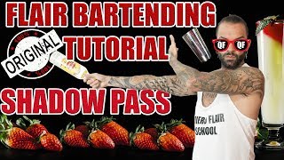 🍸TUTORIAL SHADOW PASS FLAIR BARTENDER TUTORIAL #tutorialcocktail