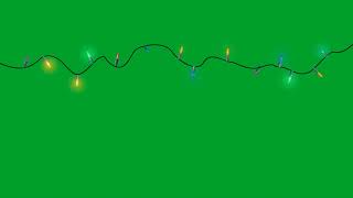 String Lights Green Screen | Fairy Lights Green Screen