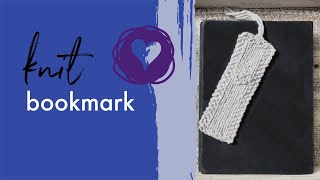 How To Knit An Easy Bookmark With Heart Detail Beginner Friendly Knitting Video Tutorial