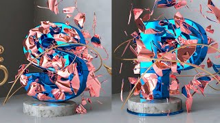 Cinema 4D Tutorial - C4D Abstract Art Text
