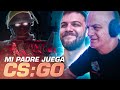 INVITÉ a mi PADRE a jugar conmigo una PARTIDA RANKED (así jugó) | CS:GO