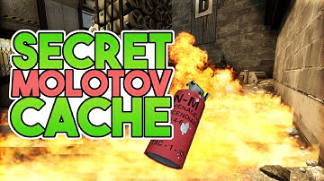 How to molotov Headshot (B site) from Sunroom (Secret Cache molotov) - CS:GO Tips & Tricks
