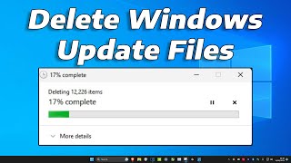 how to delete windows update files | free up space & boost performance - windows 11 pc & laptop