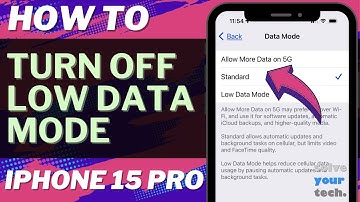 How to Turn Off Low Data Mode on iPhone 15 Pro