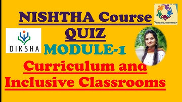 nishtha module 1 quiz answers|nishtha module 1 answers in english|nishtha training for teachers