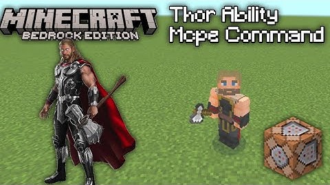 How To Become Thor In Minecraft Bedrock Command Tutorial