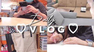 vlog | coffee bean tote bag, errands, affordable furnitures, unboxing our new vacuum