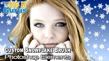How You Can Make a Custom Snowflake Brush Background in Photoshop Elements  - Custom Brushes
