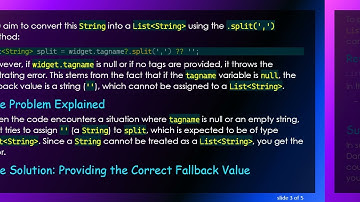 Resolving the String Not Subtype of List String  Error in Flutter