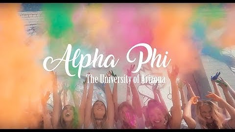 University of Arizona Alpha Phi Recruitment Video 2017