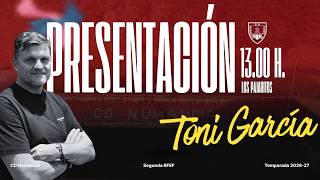 Presentación de Toni García, nuevo director deportivo del C. D. Numancia -12 junio 2026-