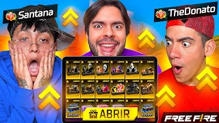 Santana y Donato ABRIERON TODAS MIS CAJAS LEGENDARIAS! FREE FIRE 