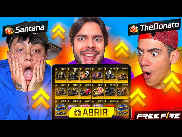 Santana y Donato ABRIERON TODAS MIS CAJAS LEGENDARIAS! FREE FIRE 